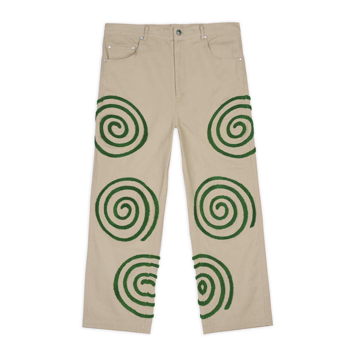 Brain Dead Swirls Twill Pant - Khaki