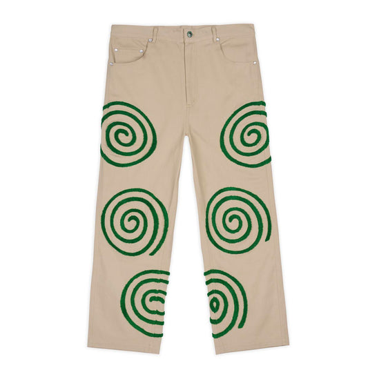 Brain Dead Swirls Twill Pant - Khaki