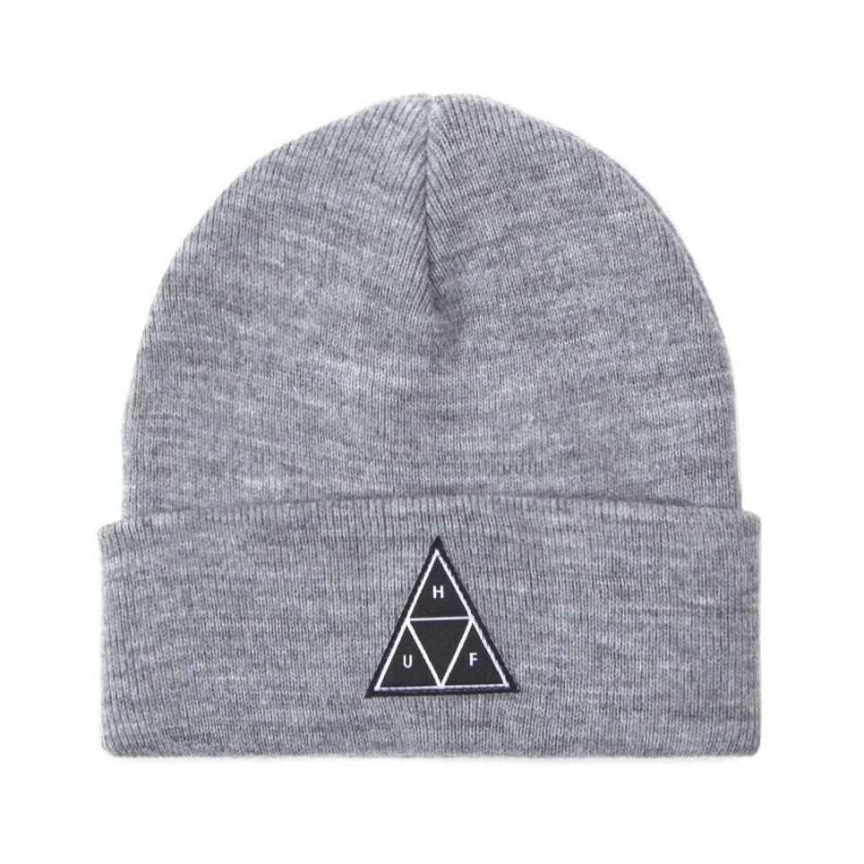 HUF Triple Triangle Cuff Beanie - Grey Heather