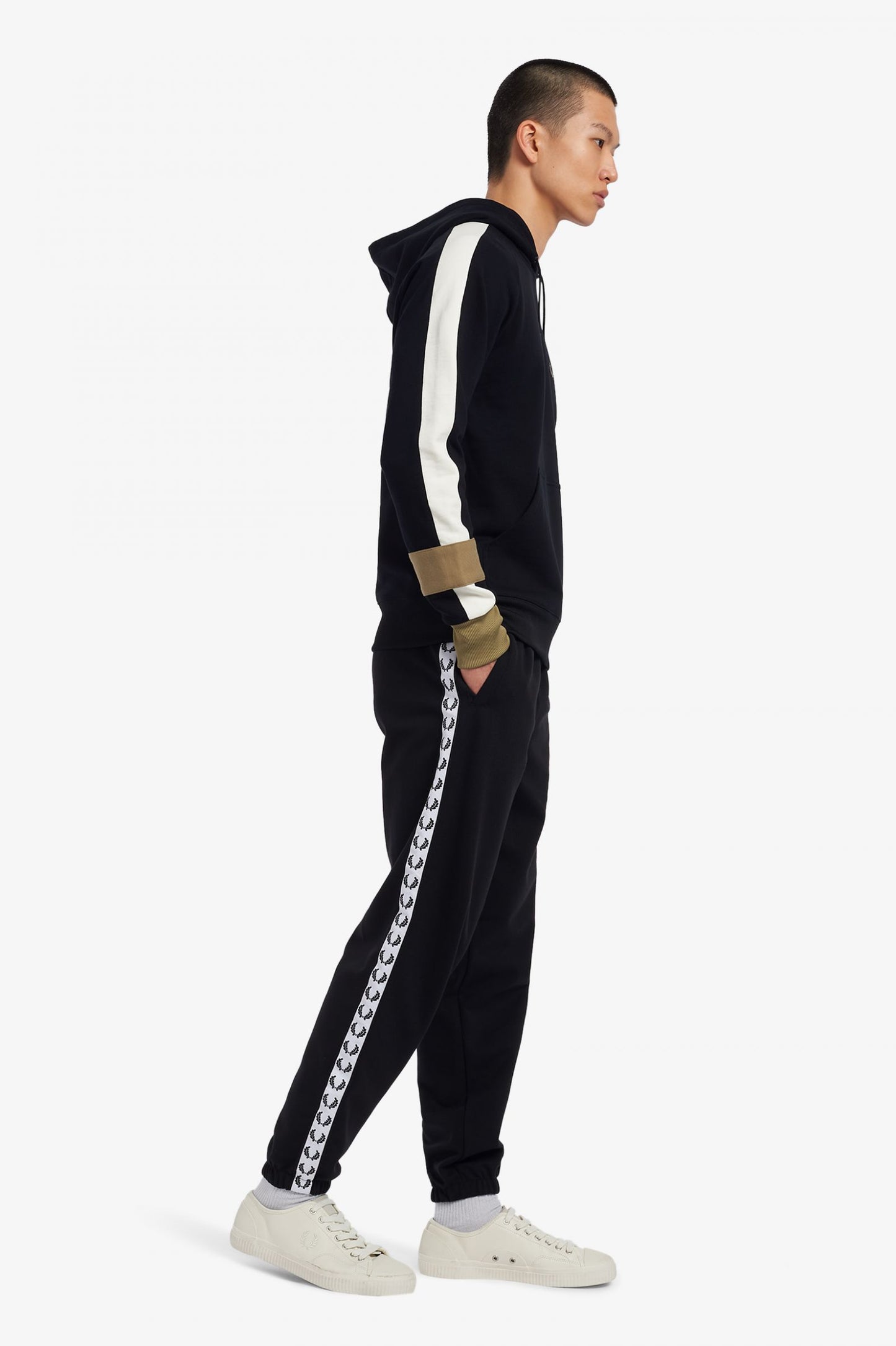 Fred Perry Taped Track Pant - Black