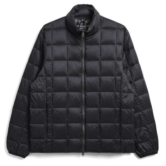 Taion Hi-Neck Zip Down Jacket - Black