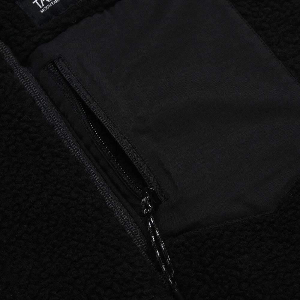 Taion Mountain Reversible Down x Boa Jacket - Black Black