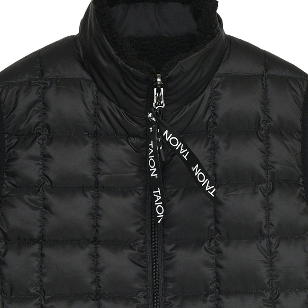Taion Mountain Reversible Down x Boa Jacket - Black Black