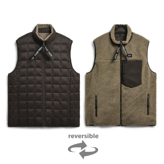 Taion Mountain Reversible Down x Boa Jacket - Chocolate Beige