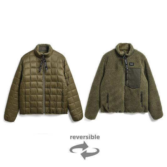 Taion Mountain Reversible Down x Boa Jacket - Olive Olive