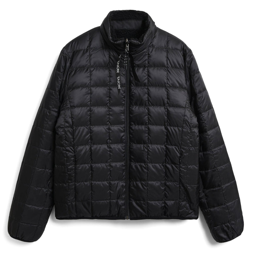 Taion Mountain Reversible Down x Boa Jacket - Black Black