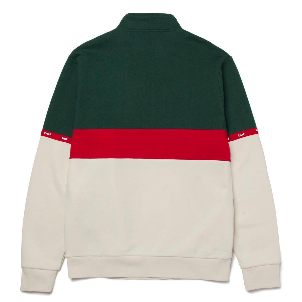 HUF Taped 1/4 Zip Fleece - Off White