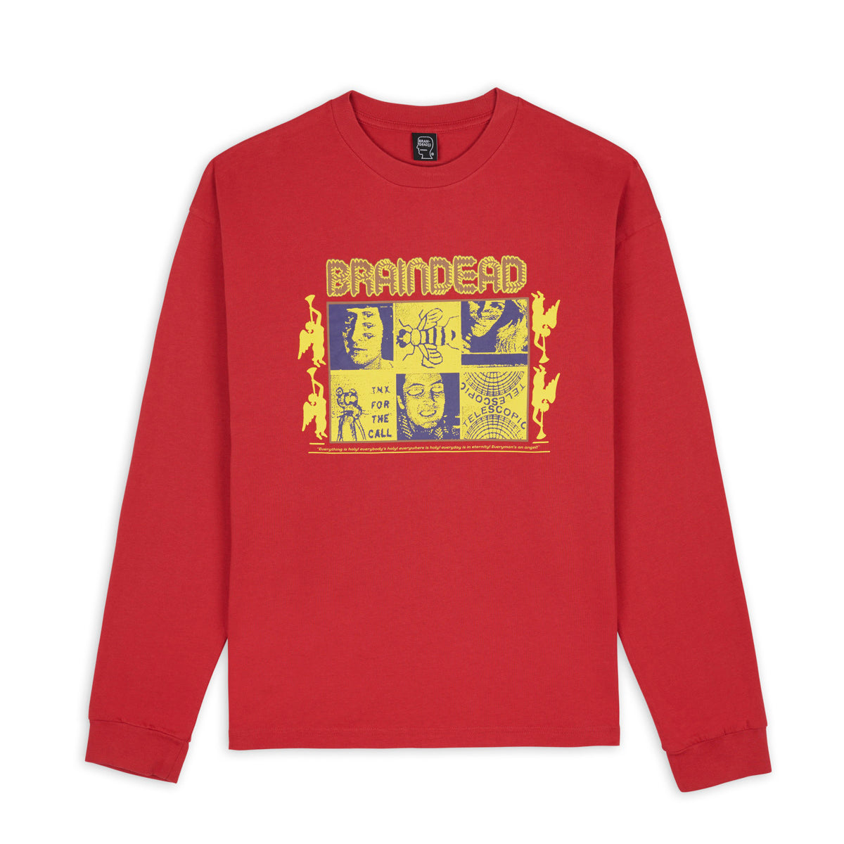 Brain Dead Telescopic LS T-Shirt - Red
