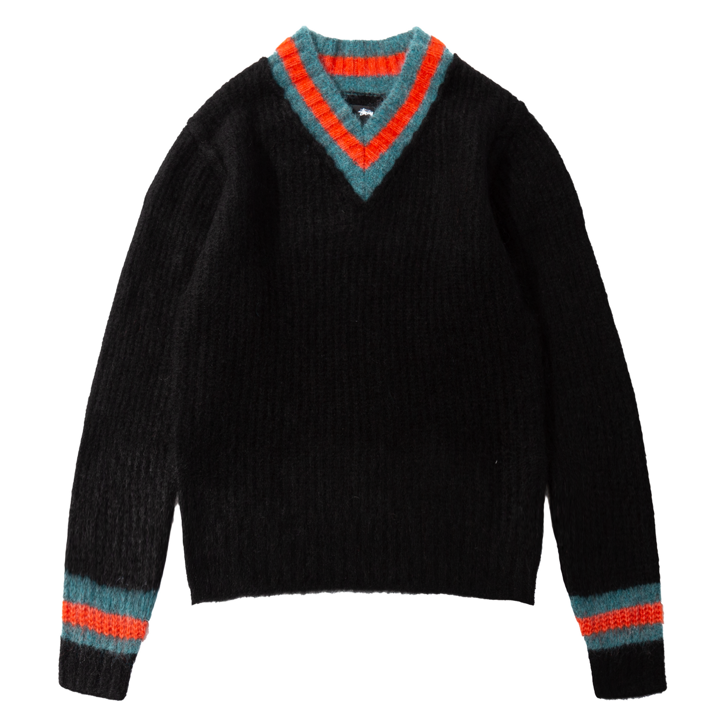 Stüssy Mohair Tennis Sweater - Black
