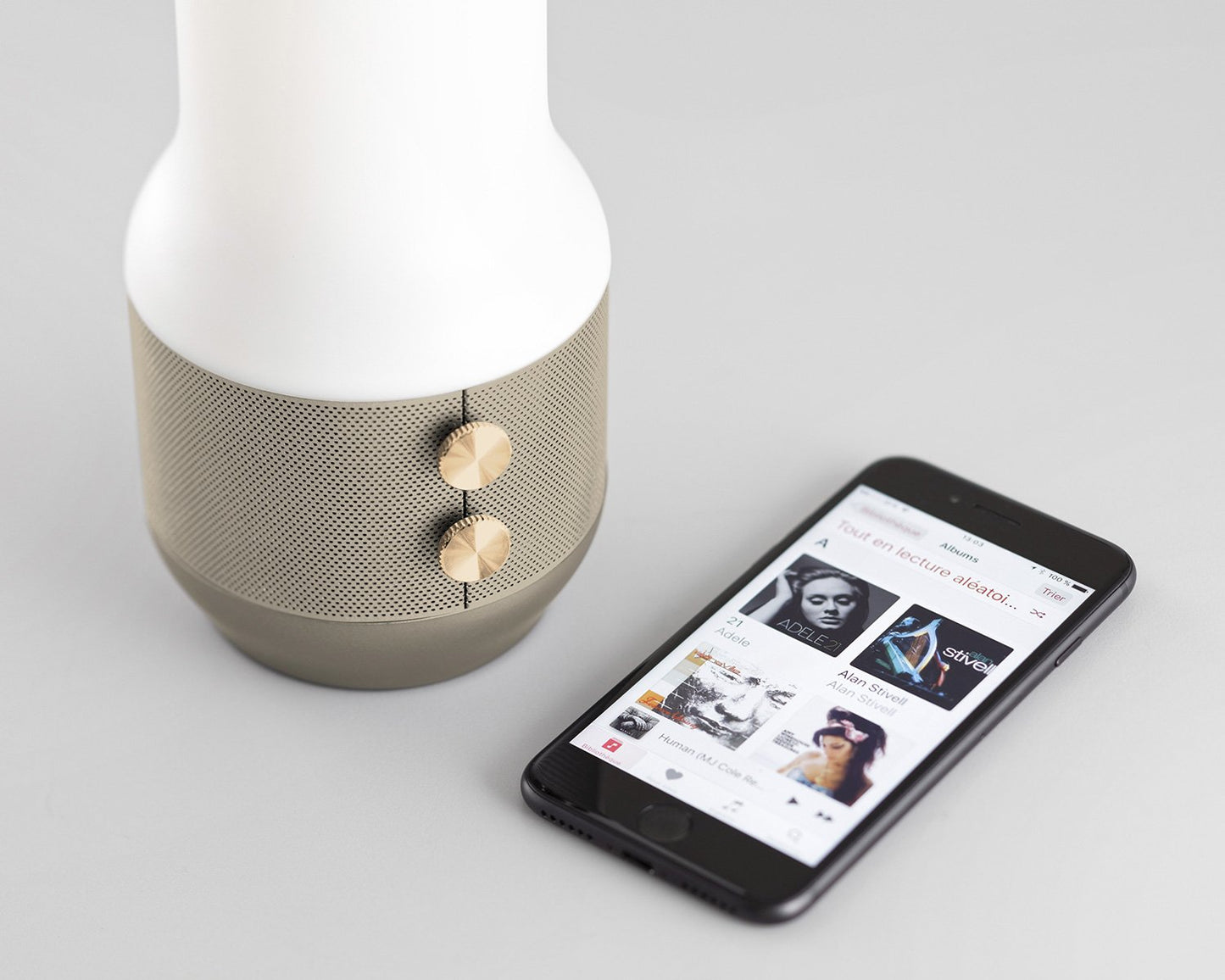 Lexon Terrace LA106 Lantern Speaker & Power Bank - Soft Gold