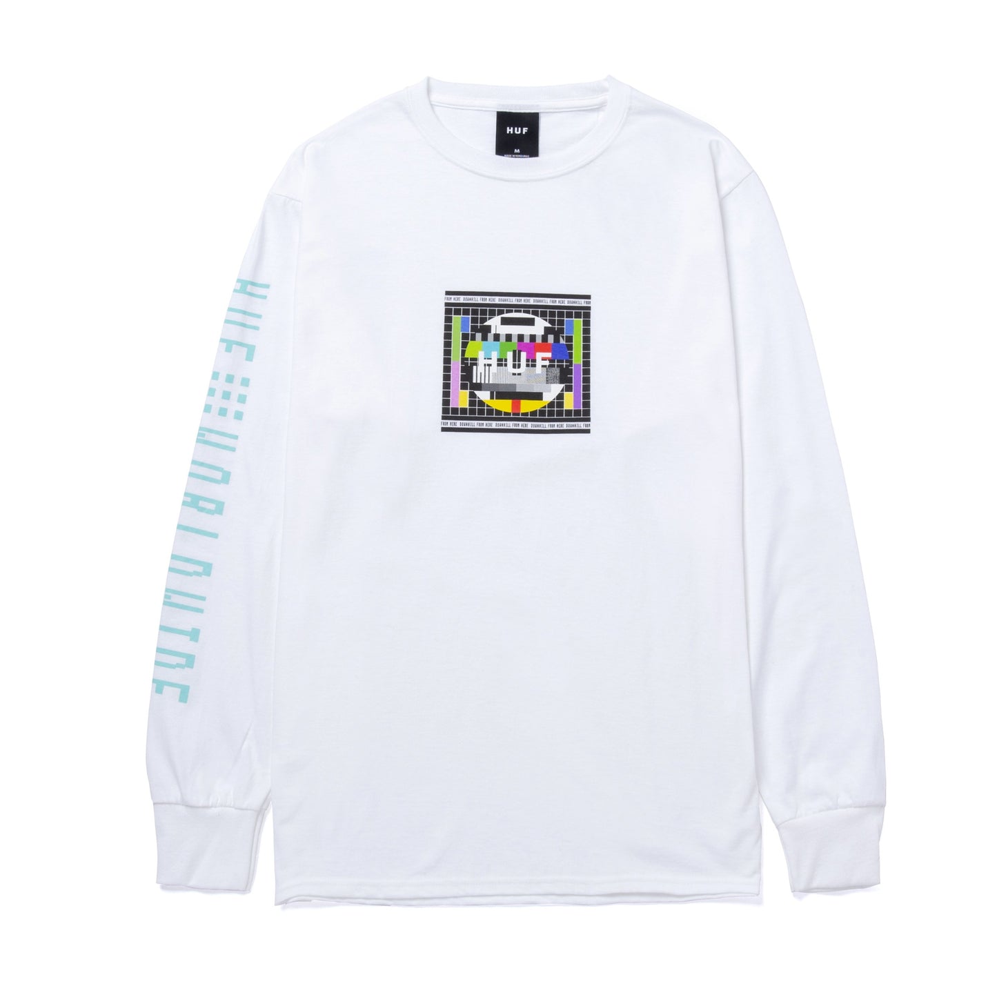 HUF Test Screen LS T-Shirt - White