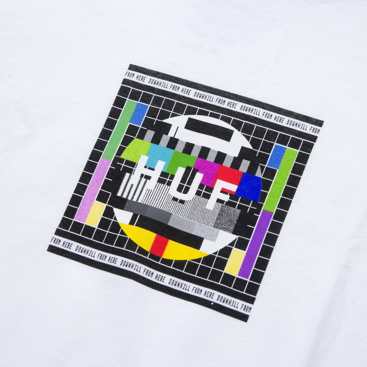 HUF Test Screen LS T-Shirt - White