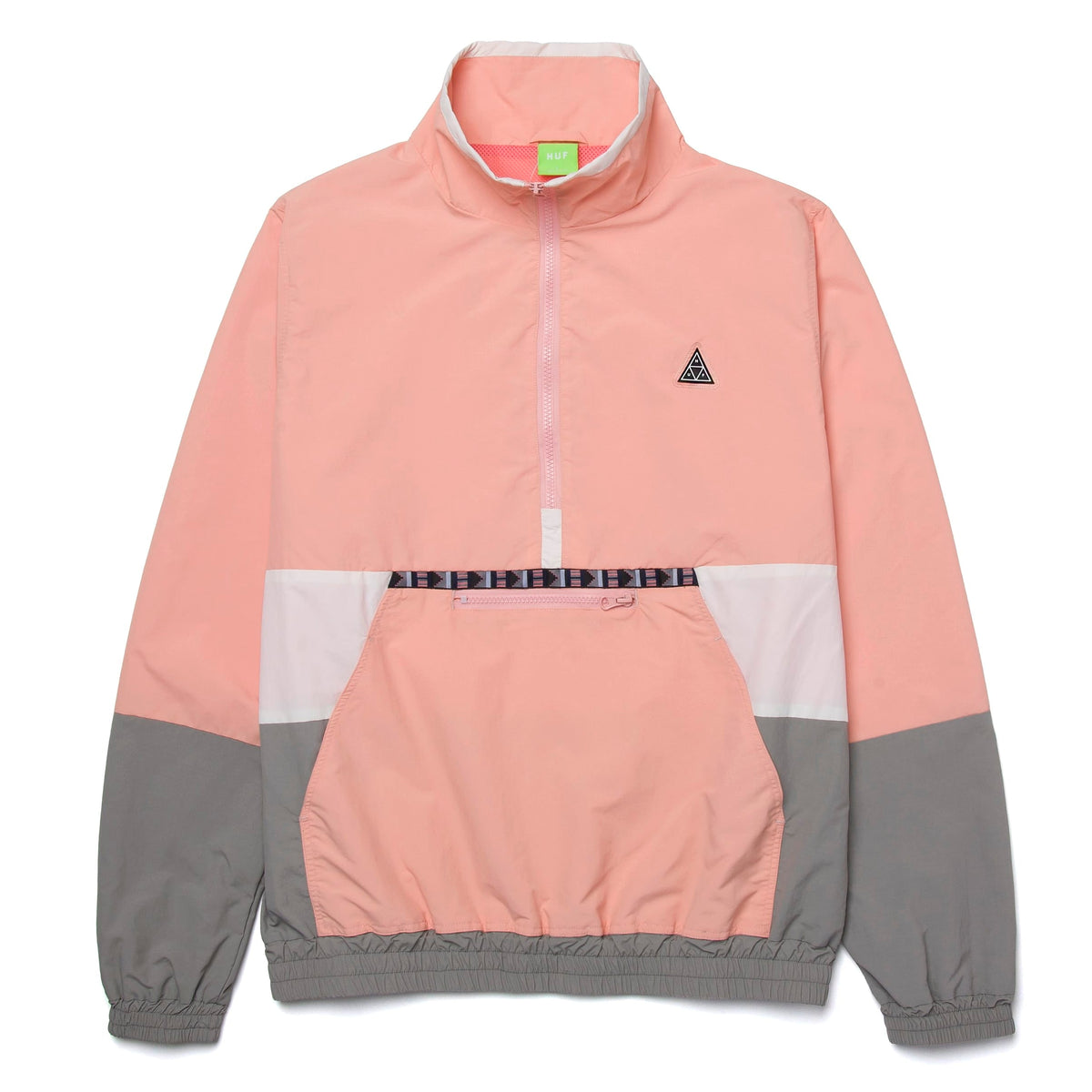 HUF Teton 1/4 Zip Anorak - Coral Pink
