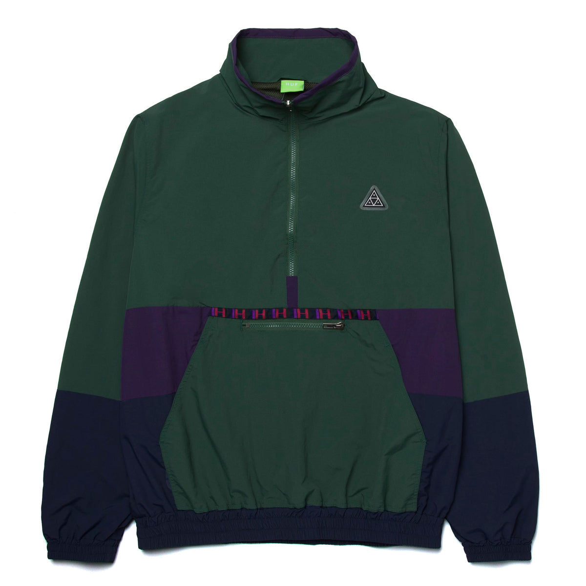 HUF Teton 1/4 Zip Anorak - Forest Green