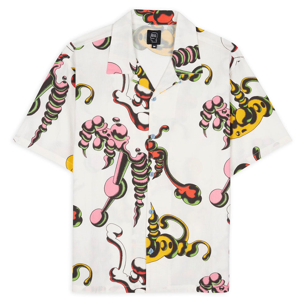 Brain Dead Tetsunori Tawaraya Seersucker Shirt - White