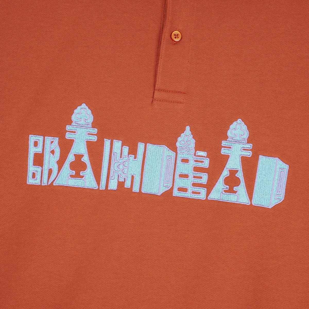 Brain Dead Thinking Game Polo - Orange