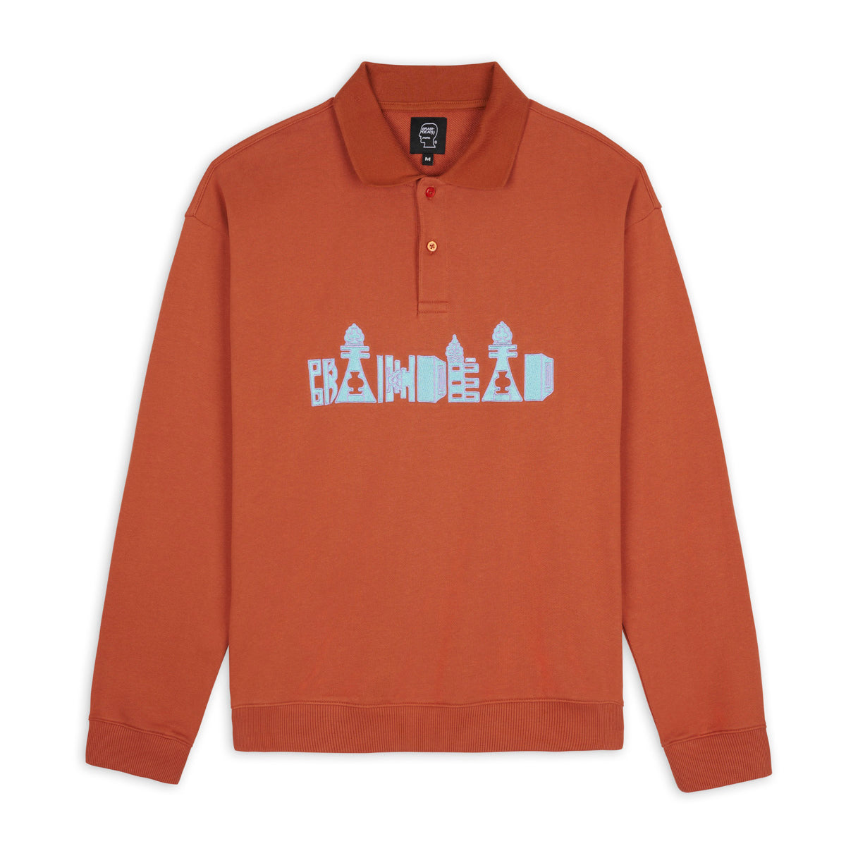 Brain Dead Thinking Game Polo - Orange