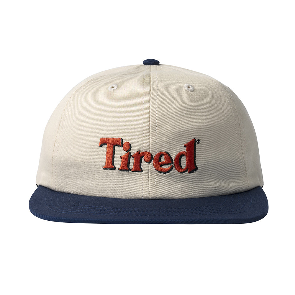 Tired Skateboards Two Tone Logo Cap - Cream Blue