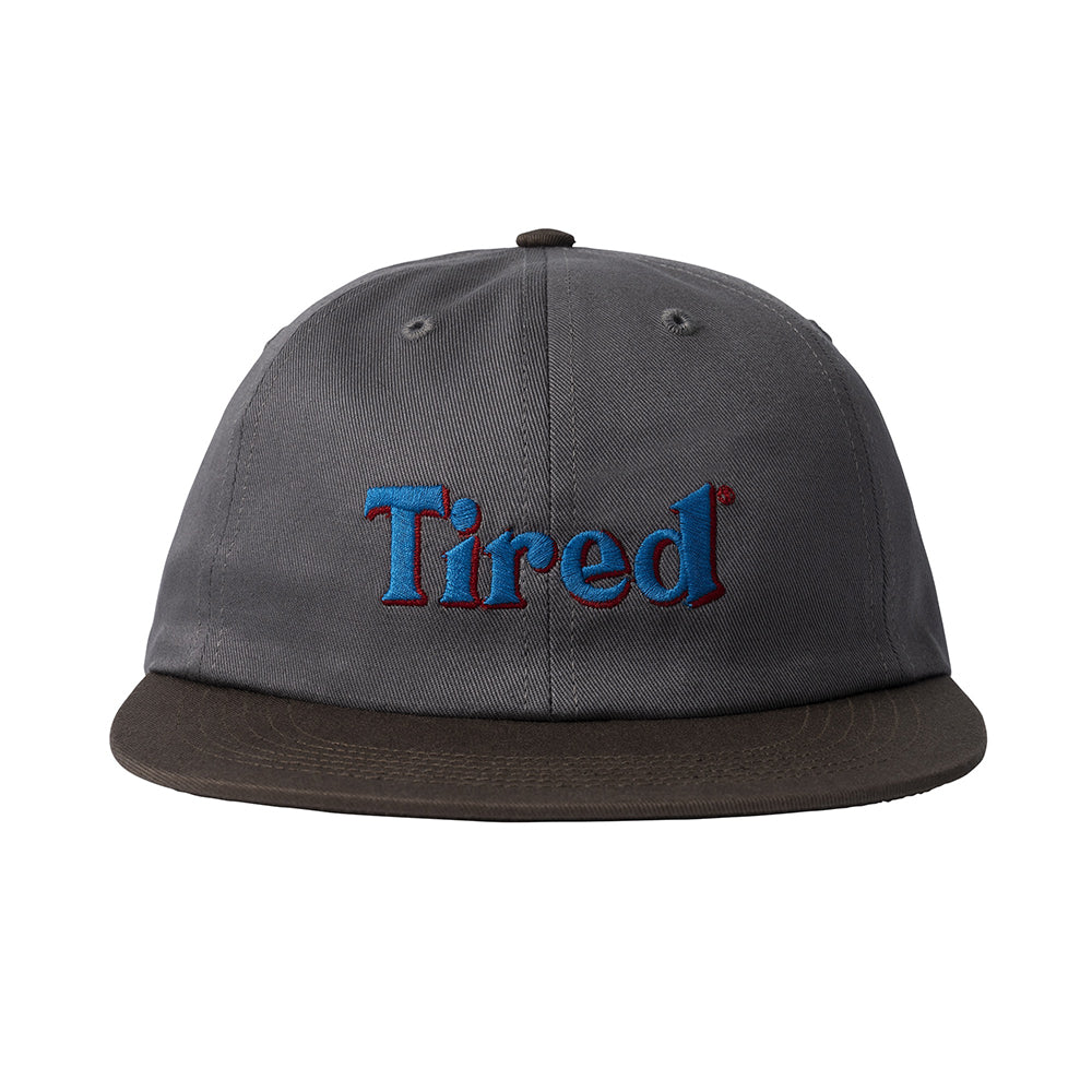 Tired Skateboards Two Tone Logo Cap - Grey Brown