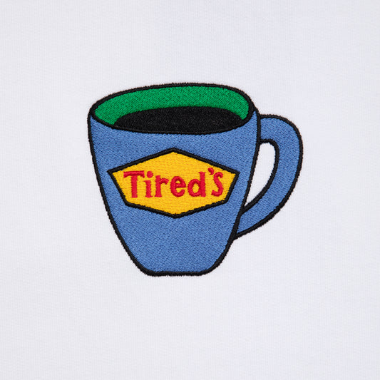 Tired Tired's Coffee Hoodie - White