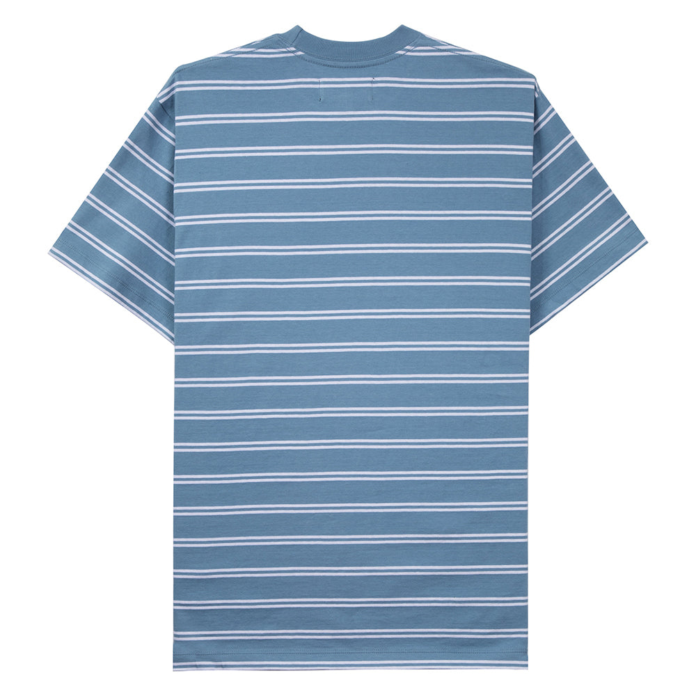 Tired Stamp Striped Pocket T-Shirt