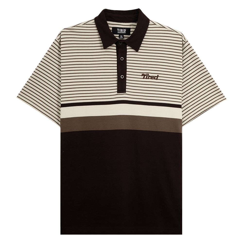 Tired Skateboards Summer Polo Shirt - Cream