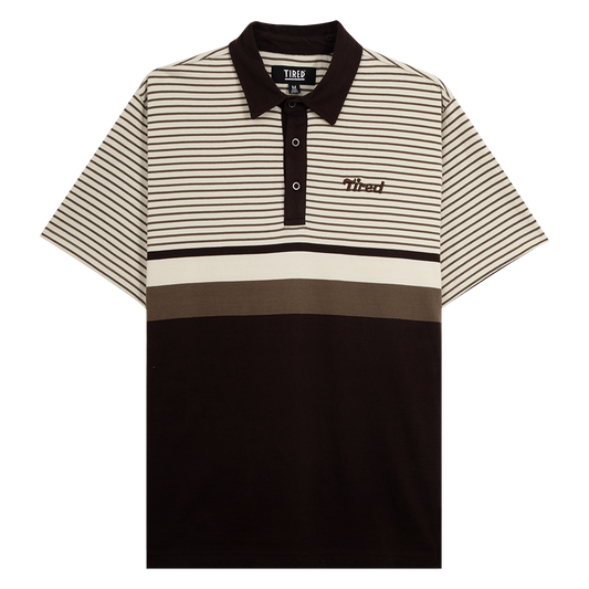 Tired Skateboards Summer Polo Shirt - Cream