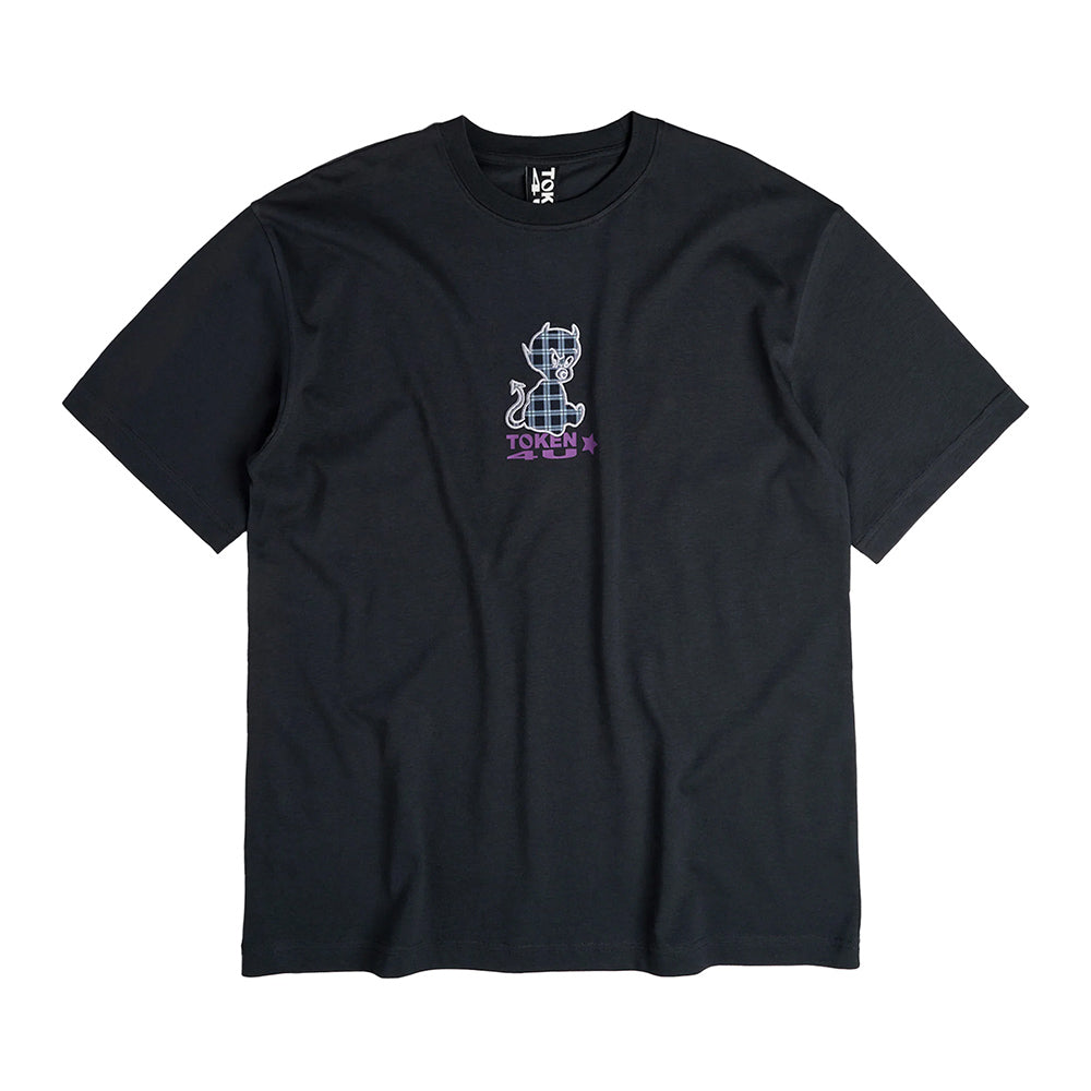 TOKEN 4U Plaid Devil SS Tee - Black