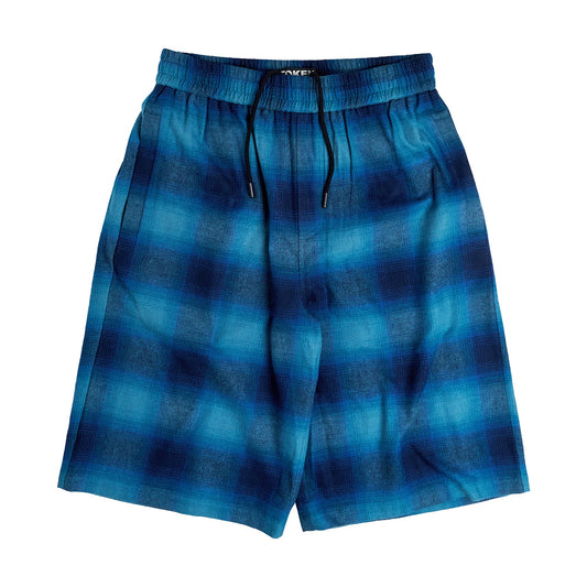 TOKEN 4U VHS Shorts - Teal Plaid