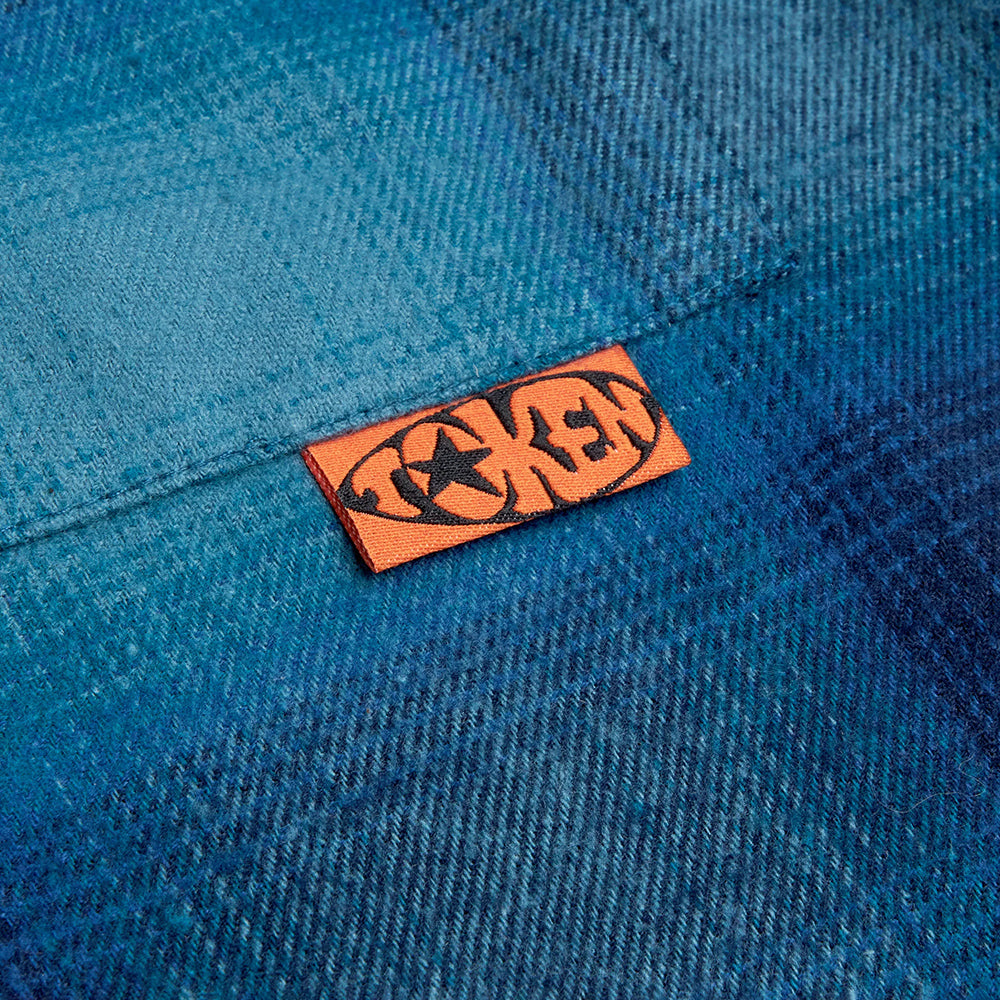 TOKEN 4U VHS Shorts - Teal Plaid