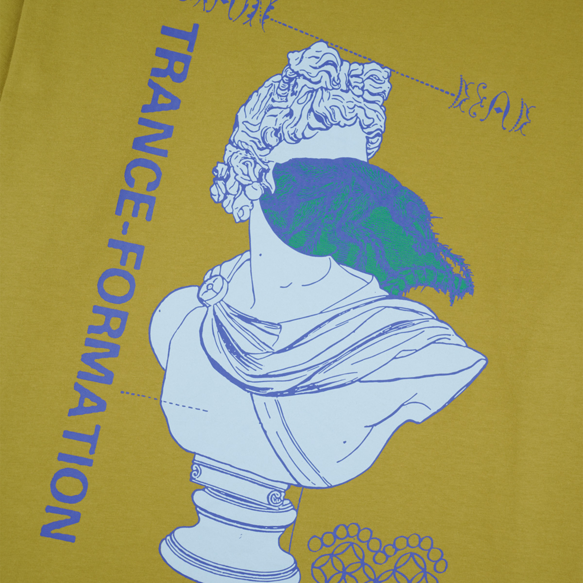Brain Dead Trance Formation T-Shirt - Moss