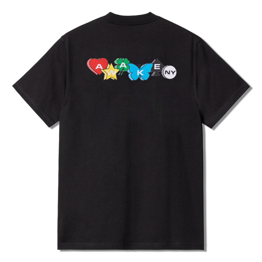 Awake NY Charm Logo T-Shirt - Black