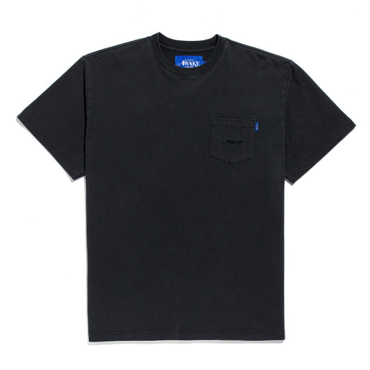 Awake NY Classic Embroidered Logo Pocket T-Shirt - Black