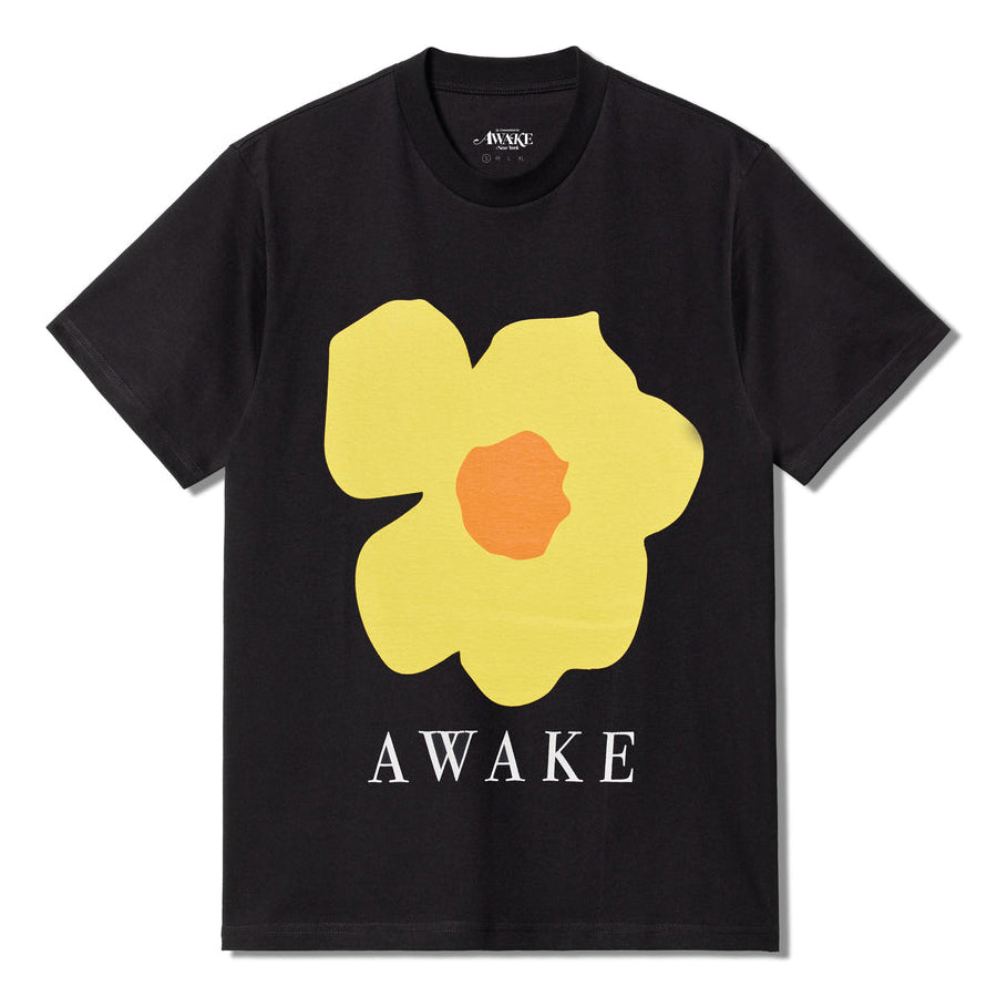 Awake NY Floral T-Shirt - Charcoal
