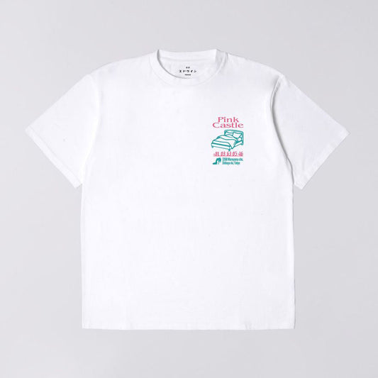Edwin Pink Castle TS - White