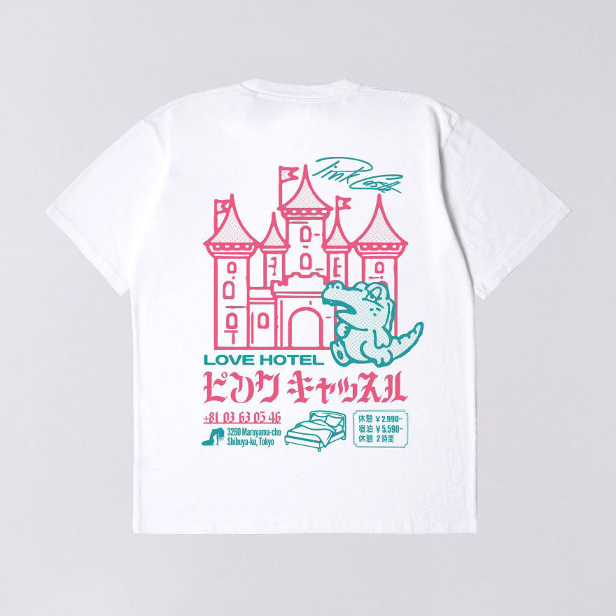 Edwin Pink Castle TS - White