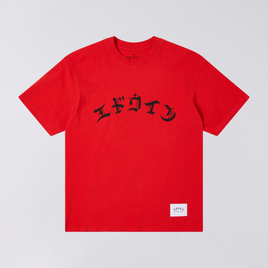Edwin High Life Low Levels Tee - Fiery Red