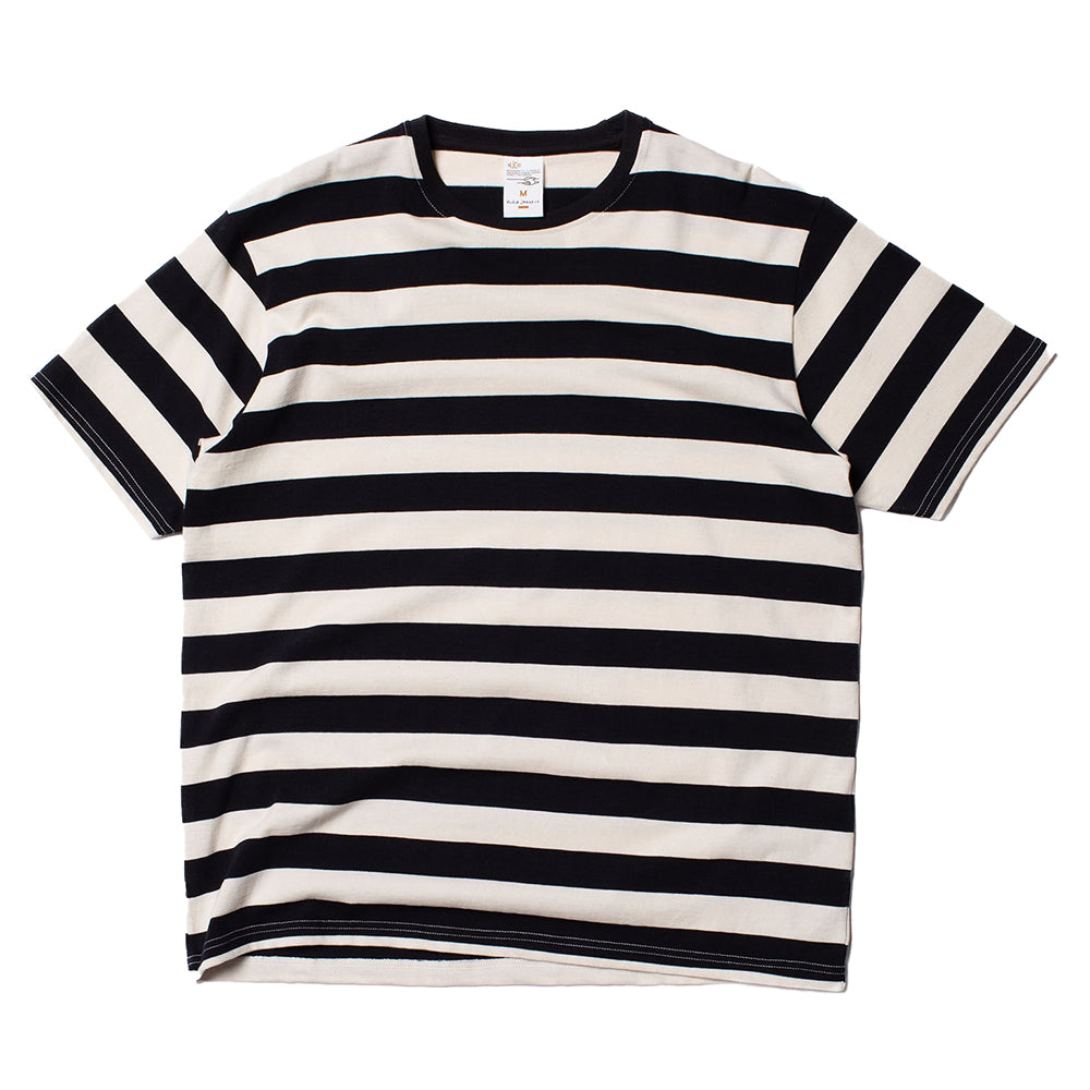 Nudie Jeans Co. Uno Block Stripe T-Shirt - Off White Black