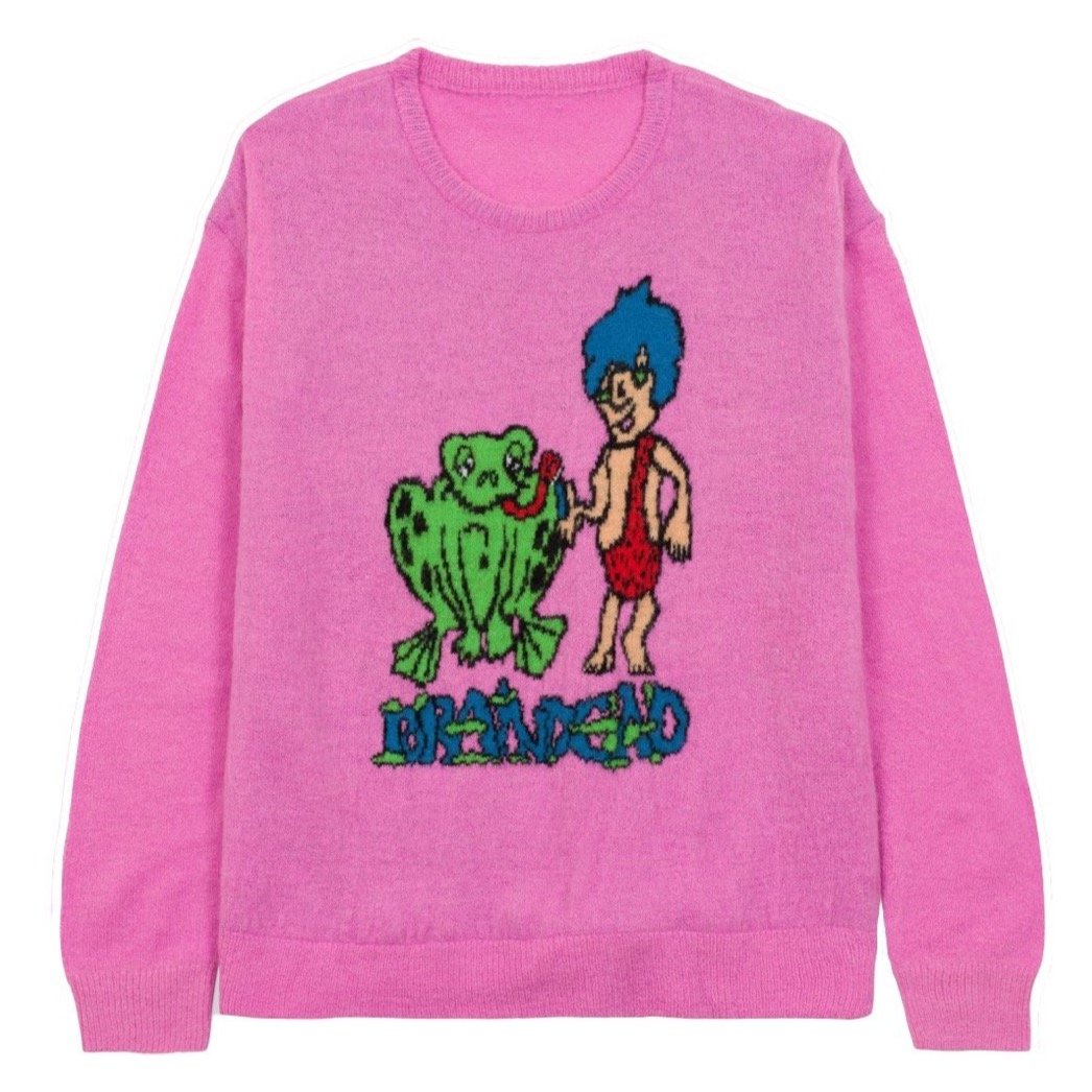 Brain Dead Buddies Sweatshirt - Fuschia