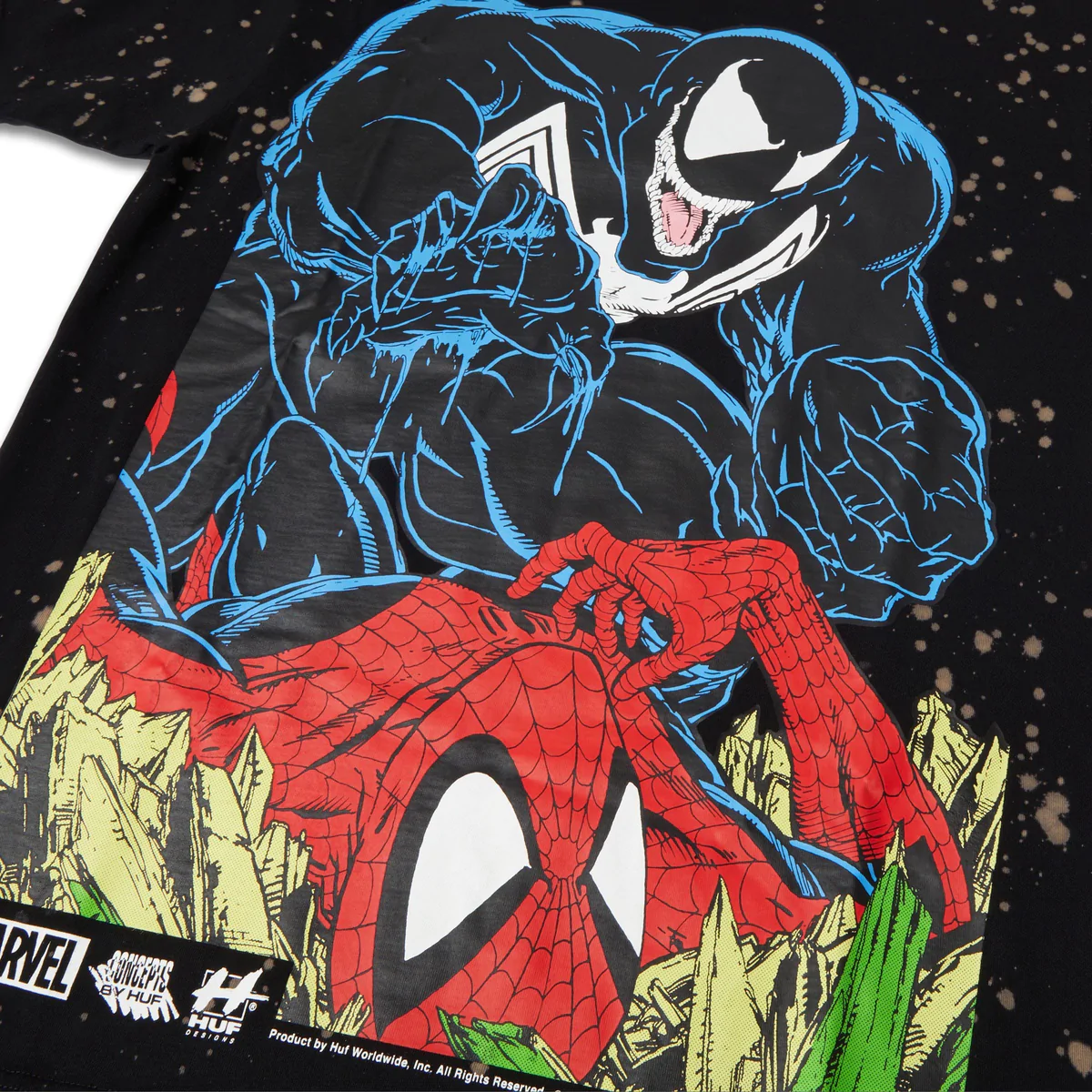 HUF x Spider-Man Venom Is Back T-Shirt - Black