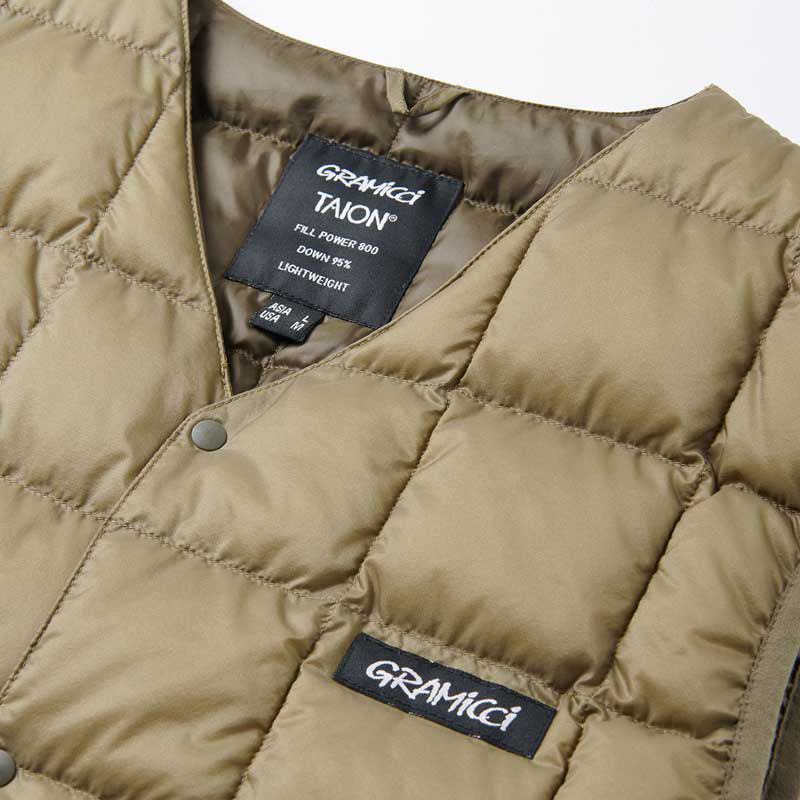 Gramicci x Taion Inner Down Vest - Beige