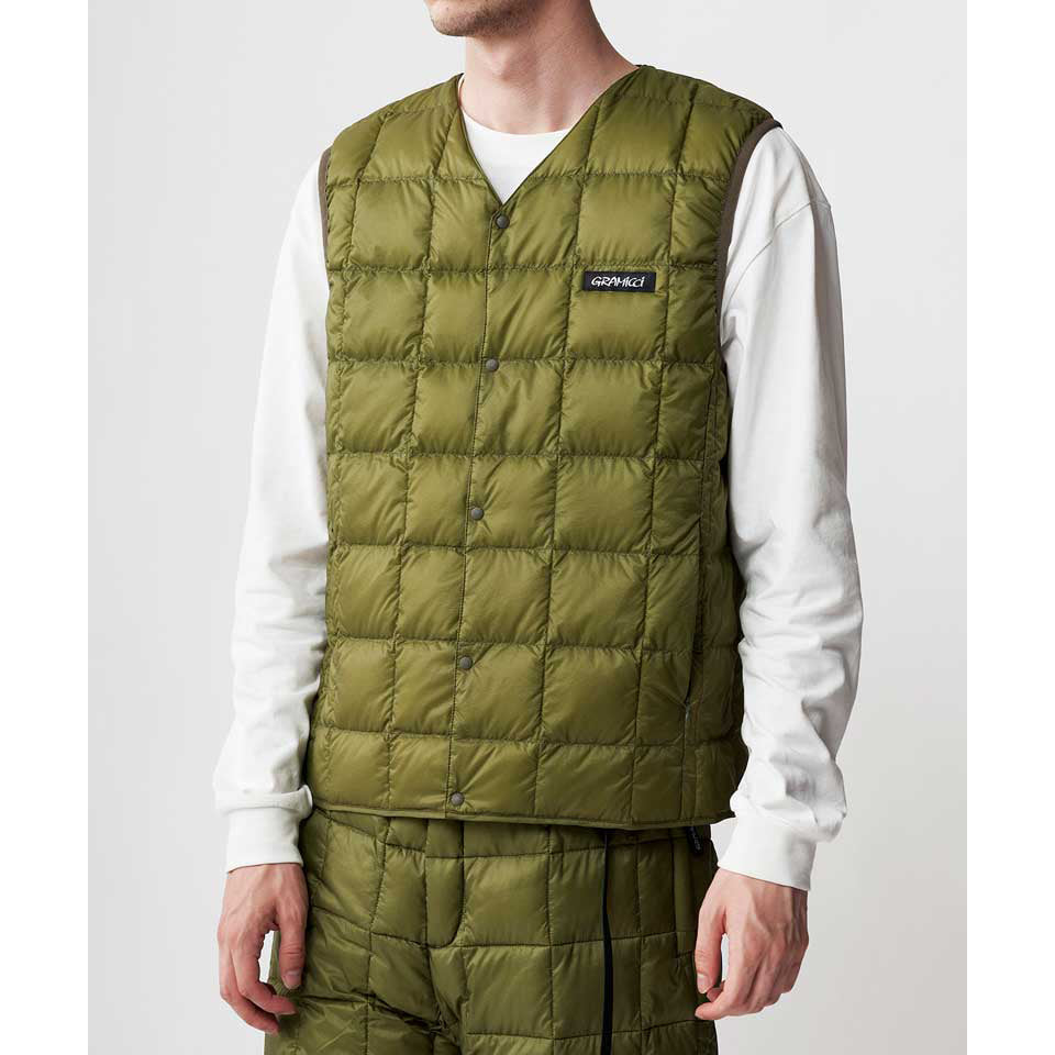Gramicci x Taion Inner Down Vest - Olive