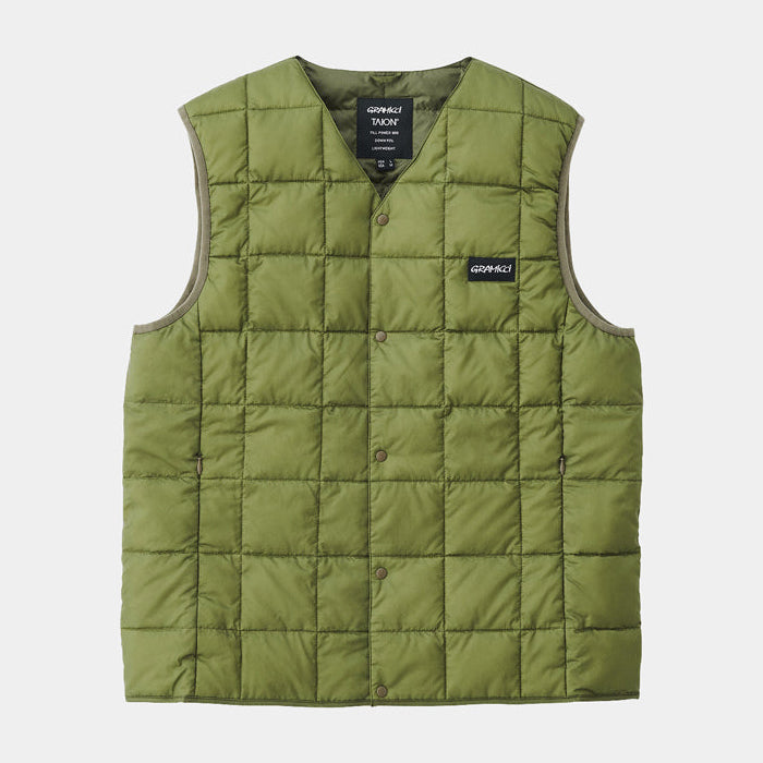 Gramicci x Taion Inner Down Vest - Olive