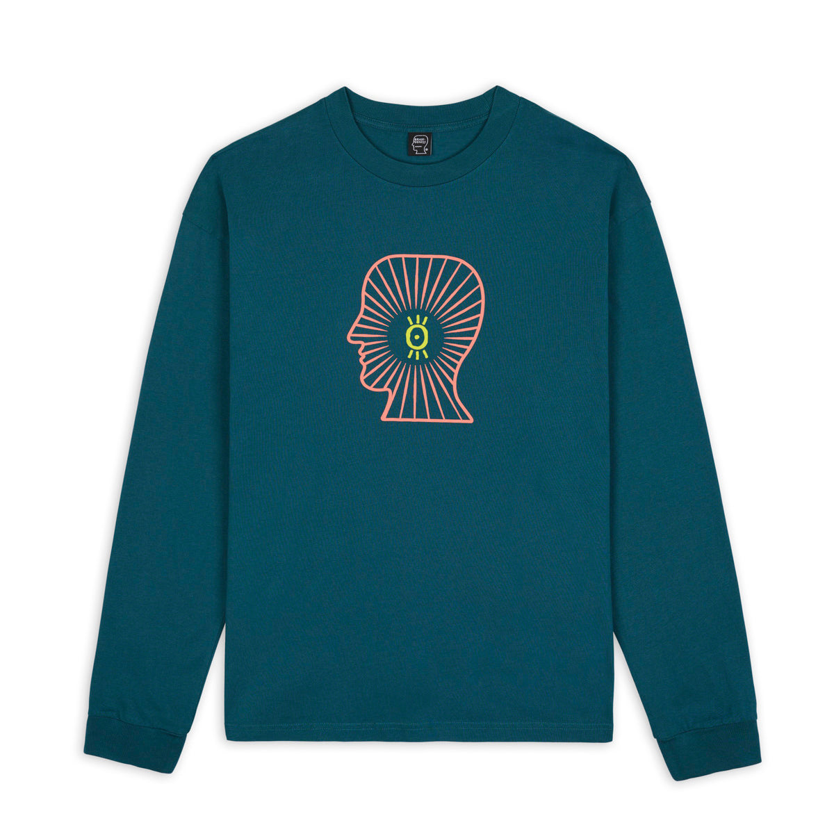 Brain Dead Visions Club LS T-Shirt - Teal