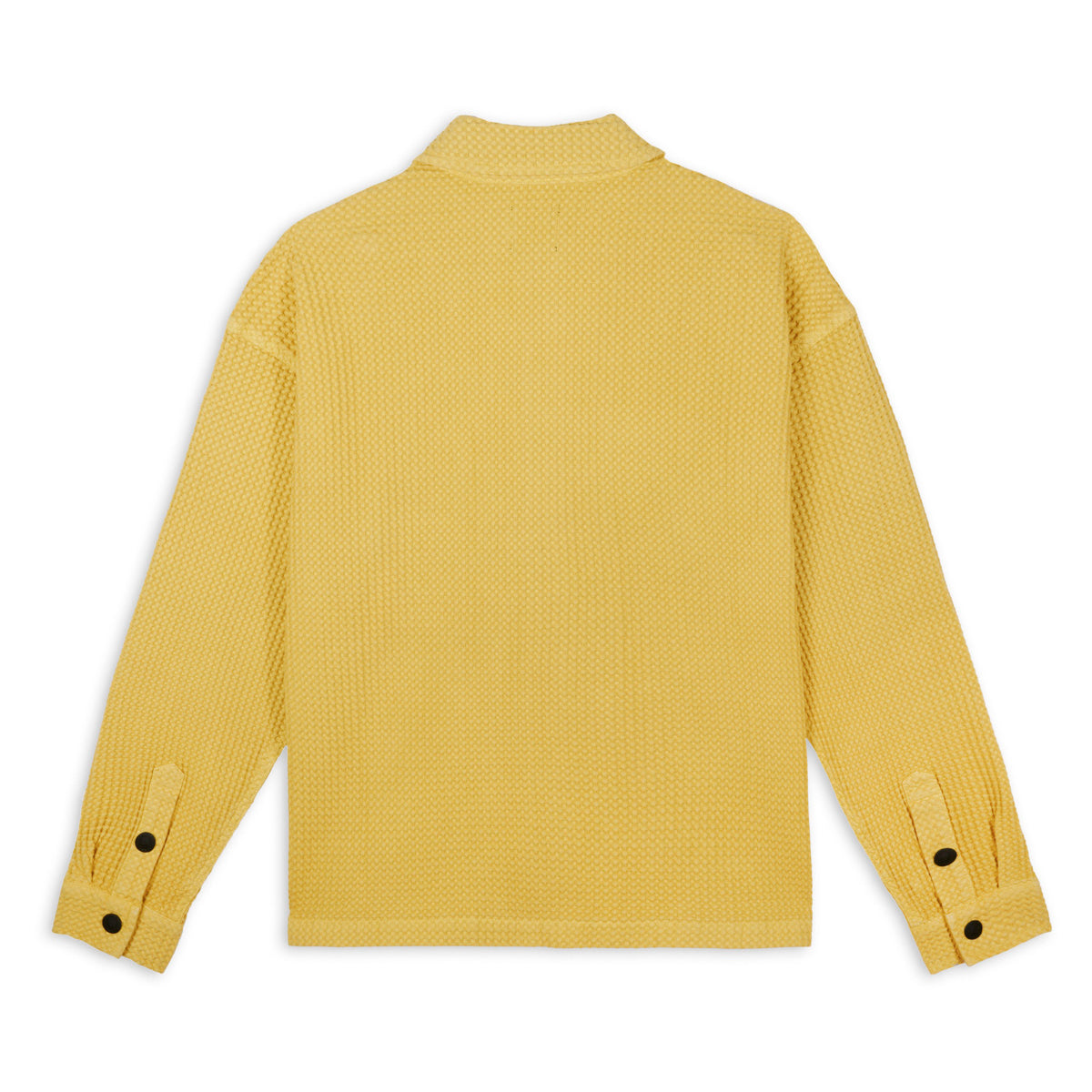 Brain Dead Waffle Snap Front Shirt - Mustard