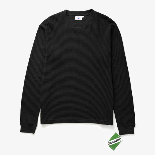Power Goods Thermal Waffle LS Tee - Black