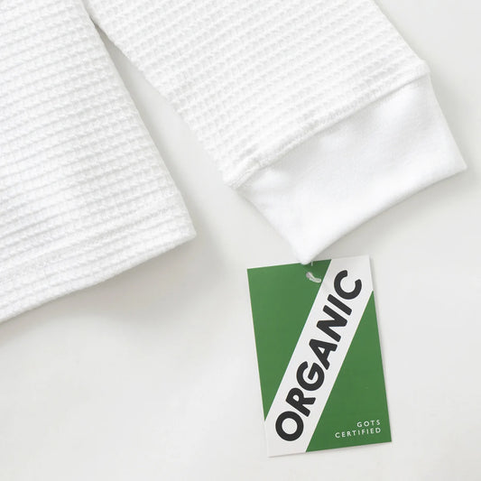Power Goods Thermal Waffle LS Tee - White