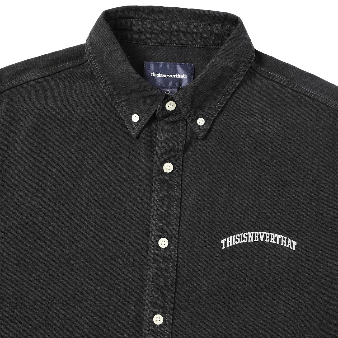 thisisneverthat Washed Denim Shirt - Black