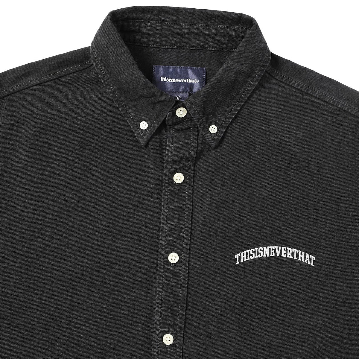 thisisneverthat Washed Denim Shirt - Black