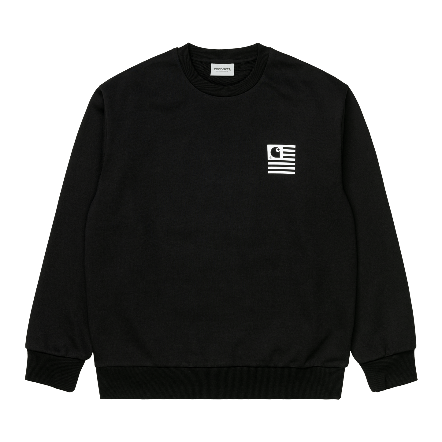 Carhartt WIP Wavy State Sweat - Grey Heather Black
